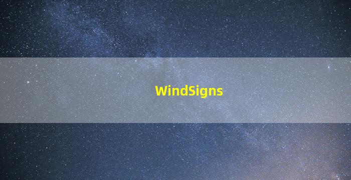 Wind Signs
