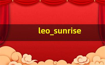 Leo Sunrise