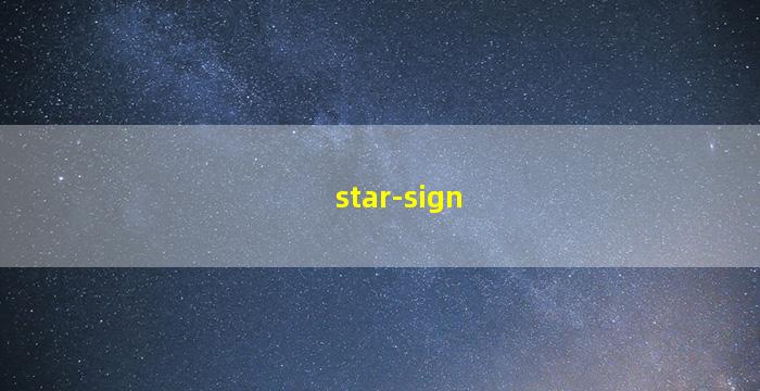 Star Sign
